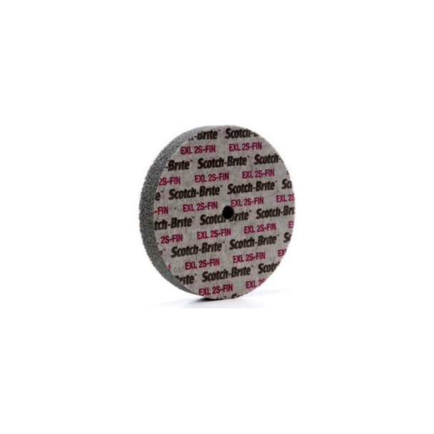 3M Scotch-Brite EXL Unitized Wheel 6"" x 1"" x 1/2"" Silicon Carbide 2S FIN