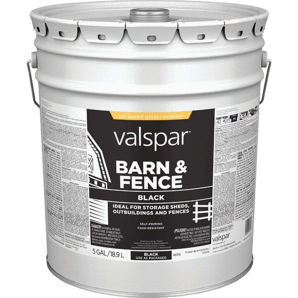 Valspar Alkyd Black Barn Paint 009.0000703.008