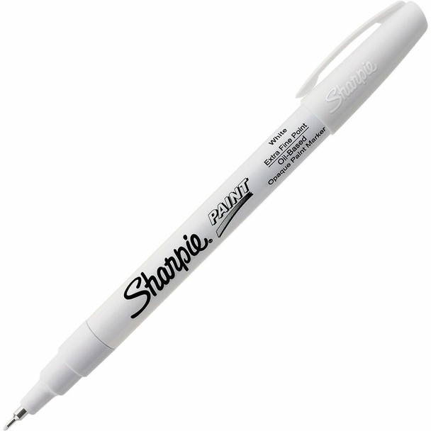 Sharpie Extra Fine Oil-Based Paint Marker - White Ink - Oil Based - 1 Each