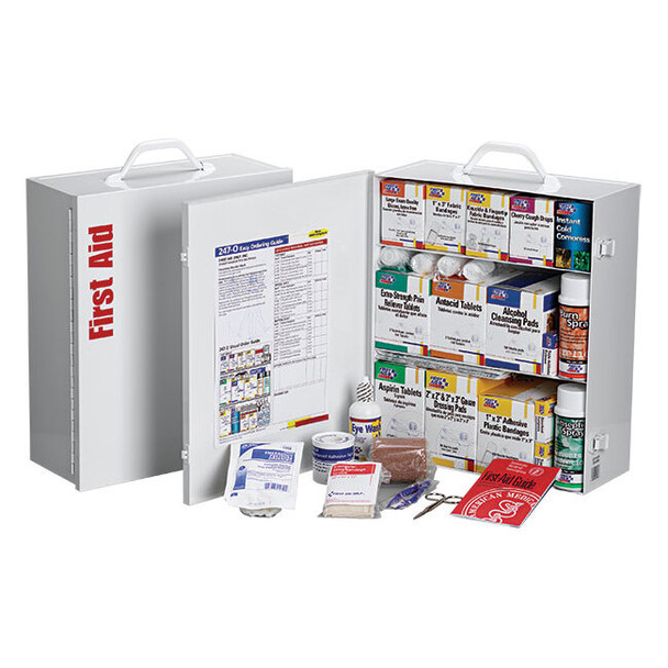3-Shelf, 100-Person First Aid Station w/o 12-Pocket Liner, 1/Each