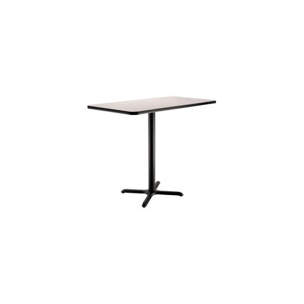 Interion Bar Height Breakroom Table 48""L x 30""W x 42""H Gray