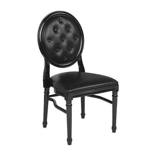 Flash Furniture Tufted Black Dining Chair LE-B-B-T-MON-GG