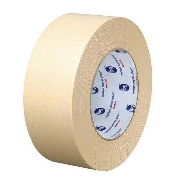 Masking Tape, 36 mm W x 54 4/5 m L, 5.8 mil Thick, Tan, Rubber Adhesive, 24 PK