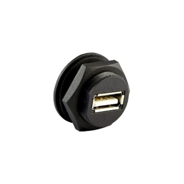 Finecables Connector,Female,Panel,USB 2.0,Black ASICPICUSB2.0AS