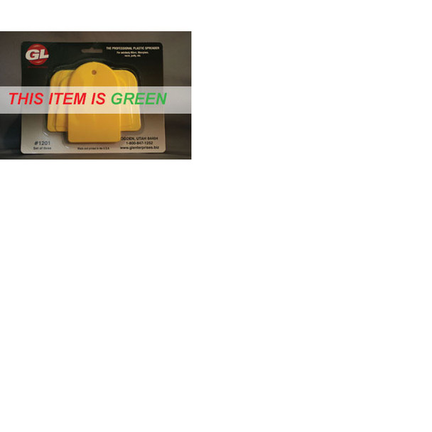 Plastic Auto Body Spreaders, 3 pack, Green 1200G