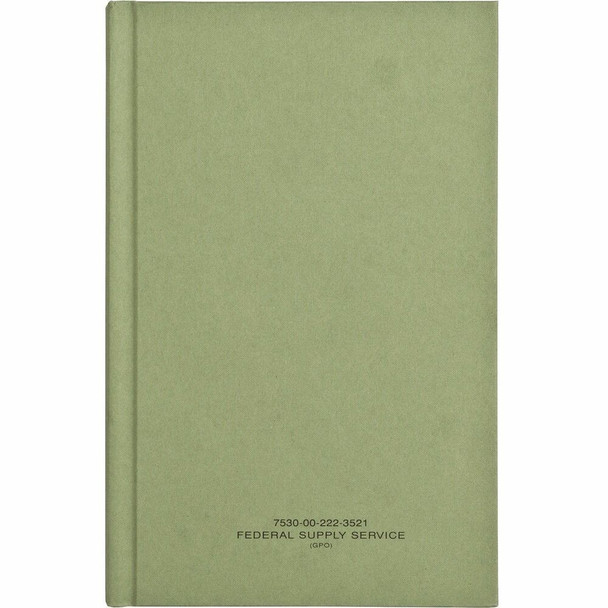 United Book Press Multipurpose Record Book - 192 Sheet(s) - Green - 1 Each