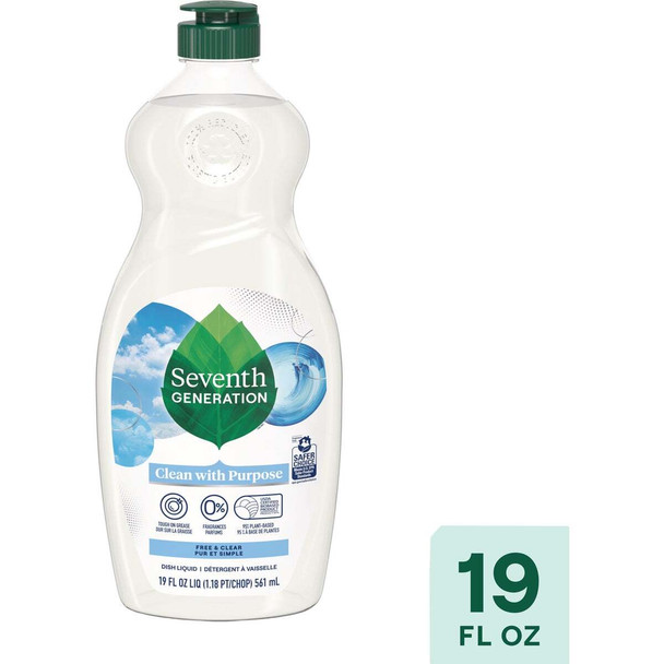 Seventh Generation 19 Oz. Free & Clear Liquid Dish Soap 68406240