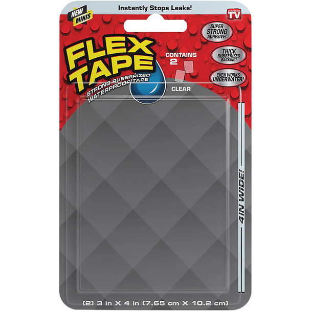 Flex Tape Mini Clear 2 pcs. 3"x4" TFSCLRMINI