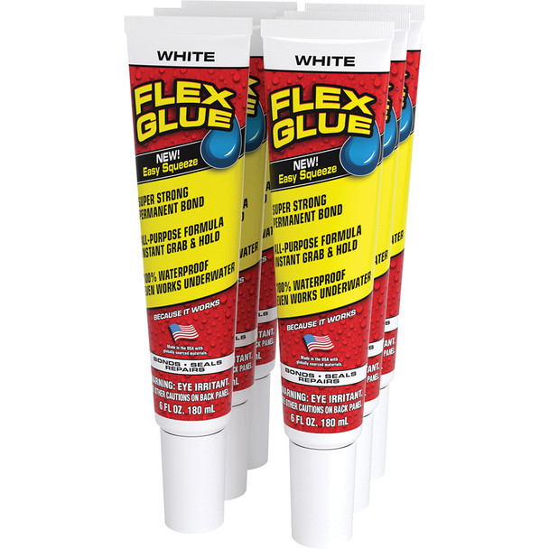 Flex Glue White 6 oz. Tube GFSTANR06