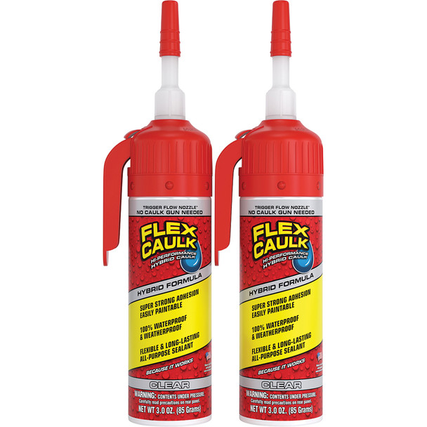 Flex Caulk Hybrid Clear Net wt. 3 oz Pressurized Can CFSCLRR100