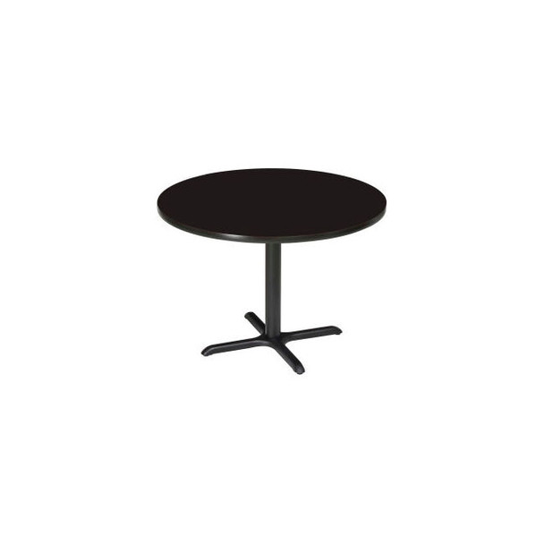 Interion 36"" Round Bar Height Restaurant Table Black