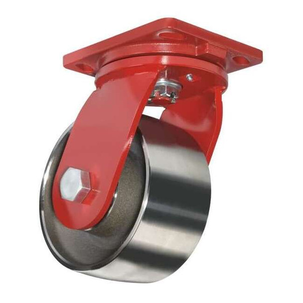 Hamilton Plate Caster,Swivel,Forged Steel,6 in,2000 lb,A S-HS-6FSB