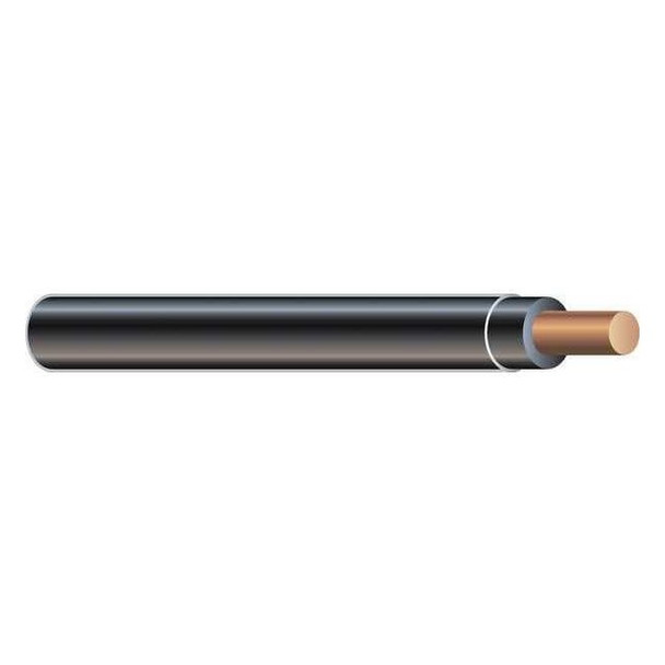 Southwire THHN Building Wire, Copper, 10 AWG, 1C, Black, Solid, 500 ft 11595601