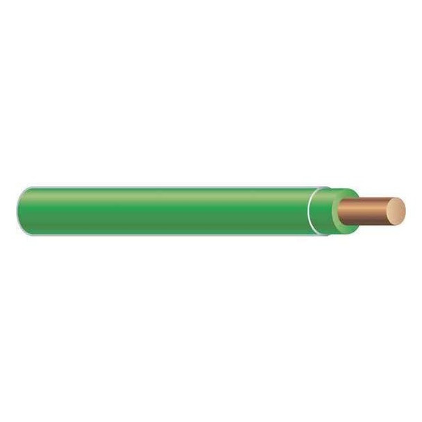 Southwire THHN Building Wire, Copper, 12 AWG, 1C, Green, Solid, 1000 ft 58027104