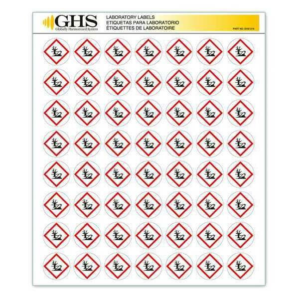 Ghs Safety GHS Label, 1 in H, 1 in W, Paper, PK1120 GHS1216