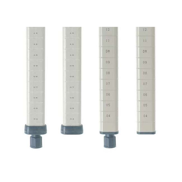Metro Shelf Post,63 H x 1 in. W,PK4 MQ63UPE