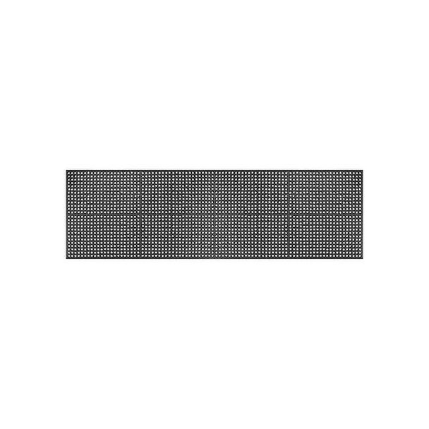 Apache Mills Drainage Mat, Rubber, 10 ft W x 3 ft L, Black 3917609203x10
