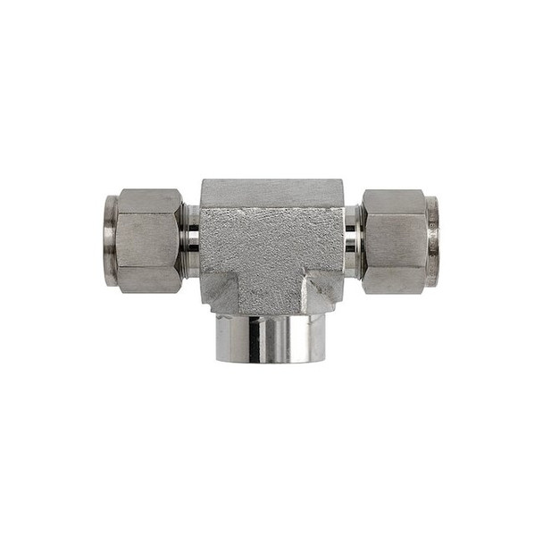 Brennan Industries Tee, SS, Comp 1/2", Comp 1/2", Comp 1/2" NS2603-08-08-08-SS