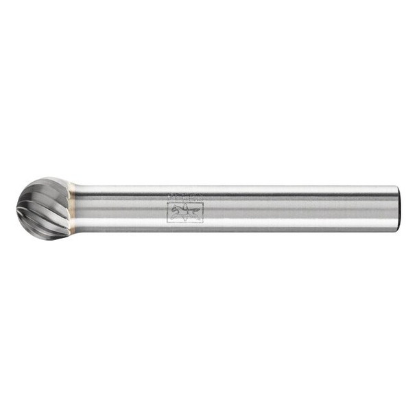 Carbide Bur - Ball Shape, SGL Cut - 5/16" x 1/4" x 1/4" Shank - SD-2