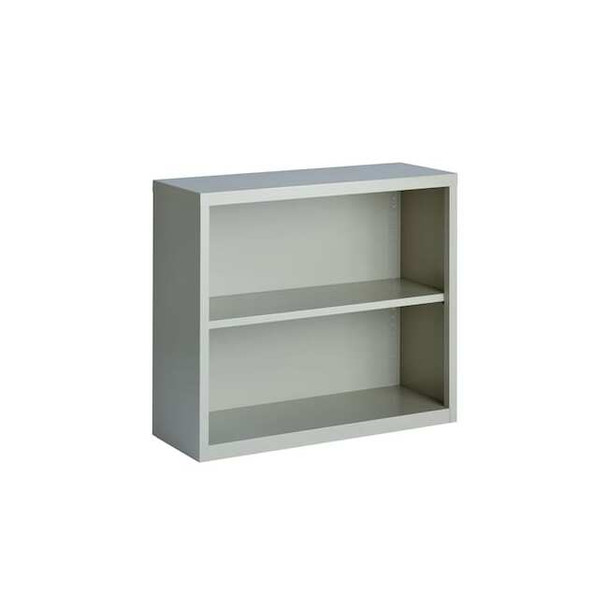Hirsh Bookcase,30" H,34 1/2" W,Light Gray 21988