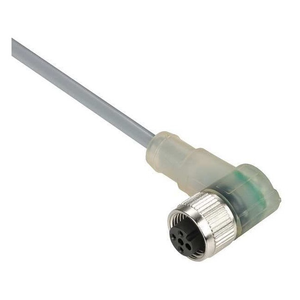 Telemecanique Sensors Cordset,30VAC/36VDC,PVC,Gray XZCPV1340L2