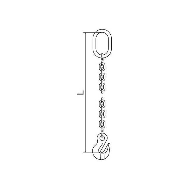 Pewag Chain Sling,G120,SOG,Alloy Steel,5 ft. L 7G120SOG/5
