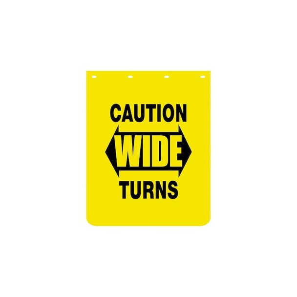 Buyers Products Mudflaps, 30 in X 24 in, Polymer, Yellow, 1 PR B2430YCPKGD