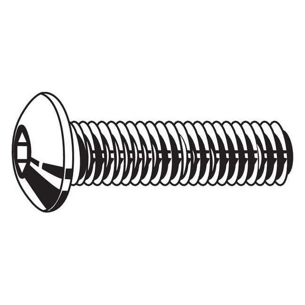 #10-24 Socket Head Cap Screw, Button, Zinc Plated Steel, 3/4 in Length, 100 PK