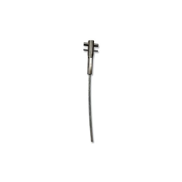 Lad-Saf™ Swaged Cable, Galvanized Steel, 3/8 in W, 25 ft L, 1 x 7 Cable Strand