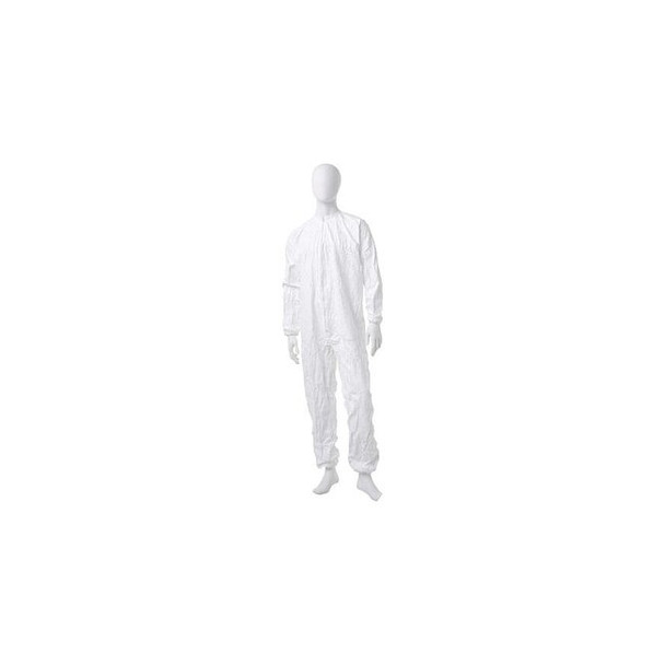 Bound Neck. Dolman Sleeve Design. Zipper Closure. White 3X