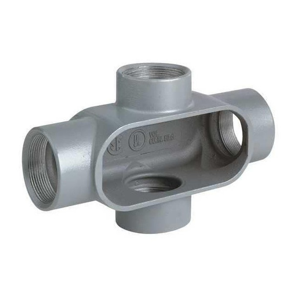 Hubbell Killark Conduit Outlet Body,Iron,Trd Sz 1in X37