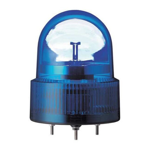 Beacon Light, Blue, LED, 24V AC/DC, 138 FPM, 4 23/32 in Dia., Bolt And Nut