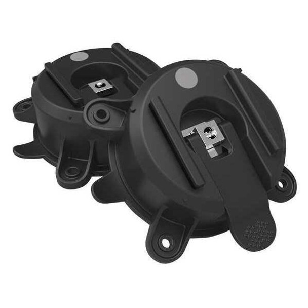 Banner Stakes Retrctble Belt Barrier,Suction Cup,Blk MH5100