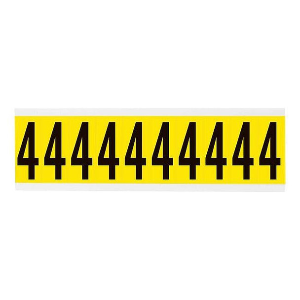 Brady NumberLabel,Vinyl,2-1/4inH,7/8inW 3440-4