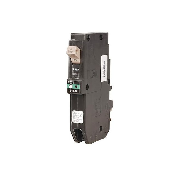 Eaton Circuit Breaker, CH Series, 15A, 1 Pole, 120/240V AC, 10kA CHFN115AF