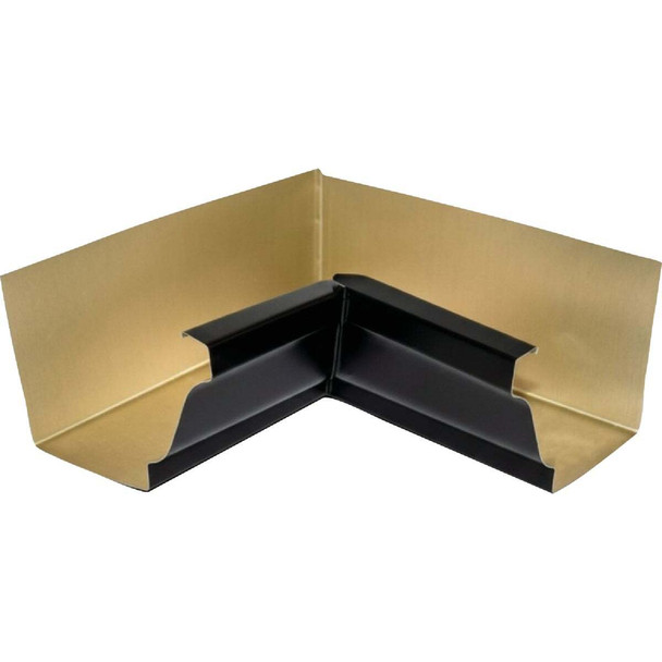 Spectra Metals 5 In. Aluminum Black Miter Gutter Inside Corner 5INMRTBK