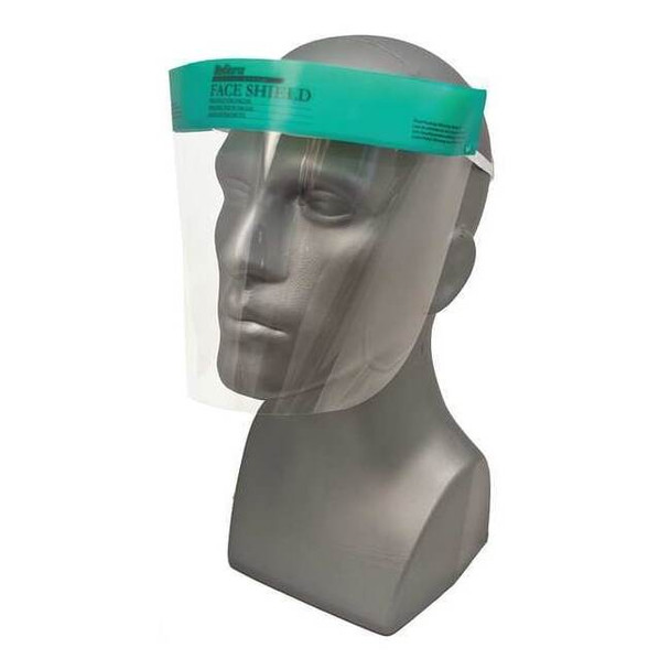 Face Shield, Clear Visor, Polyester, Elastic Band Suspension, Anti-Fog Lens