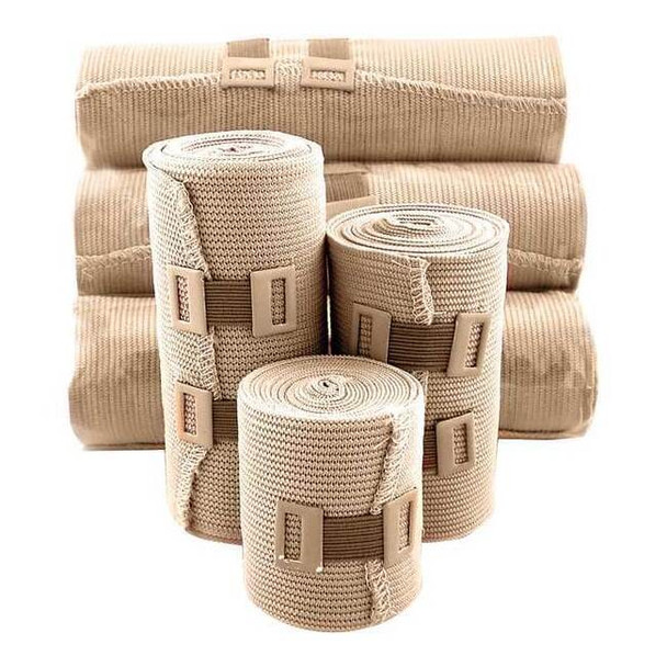 Medsource Elastic Bandages,Beige,5yd L,4"W,PK50 MS-EB004