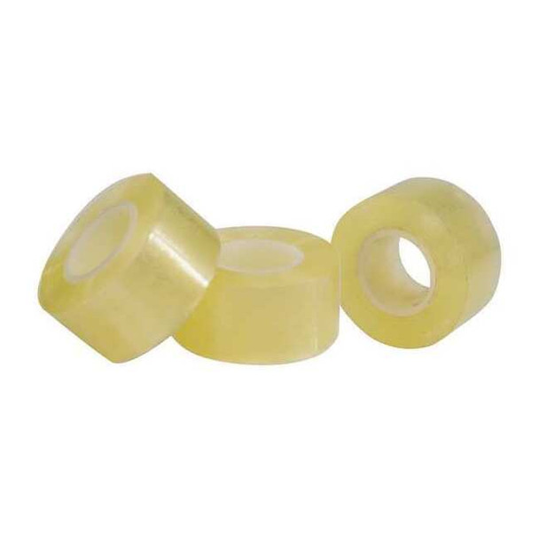 Masking Tape, 1 in W x 36 yd L, 2 mil Thick, Transparent, Acrylic Adhesive, 3 PK