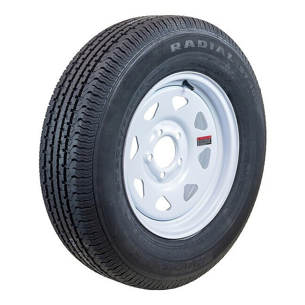Hi-Run Trailer Tire Wheel Assembly,15x5 5-4.5 ASR1204
