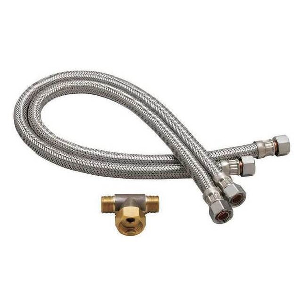 Speakman Flex Hose Set,SS,9/16"-24 A-HOSES