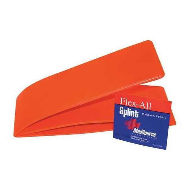 Medsource Splint,Orange,Aluminum,Foam,36" L MS-93010