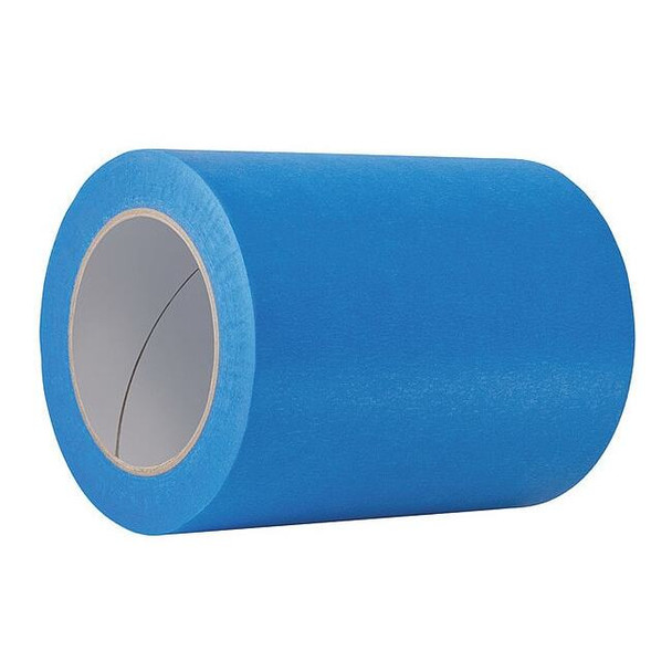 Masking Tape, 2 in W x 60 yd L, 4.9 mil Thick, Blue, Rubber Adhesive, 24 PK