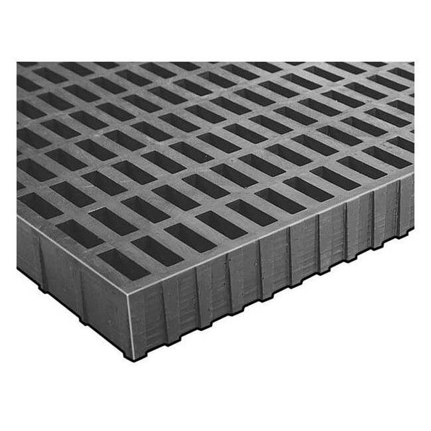 Fibergrate Fiberglass FRP Grating,8 ft,Gray 264986