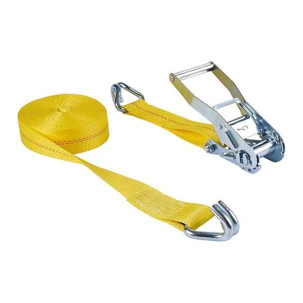 Keeper Tie Down Strap,Wire-Hook,Yellow 04630