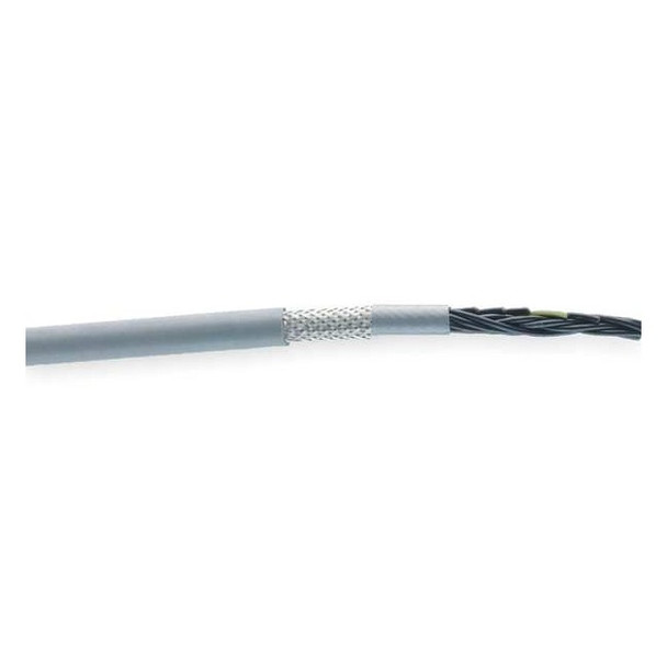 Chainflex Control Cable, 16 AWG, 3 C, Gray, PVC, 600 V, 100 ft CF140US-15-03-100