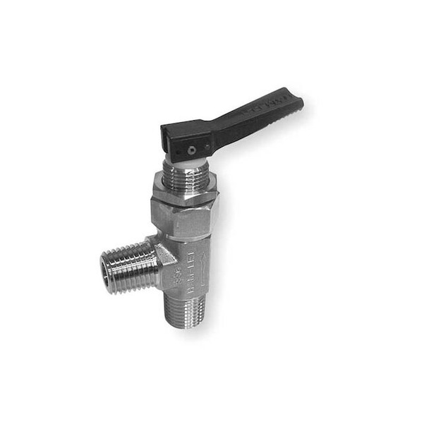 Ham-Let 1/4" MNPT Stainless Steel Ball Valve Angle H-1280-SS-N-1/4-A