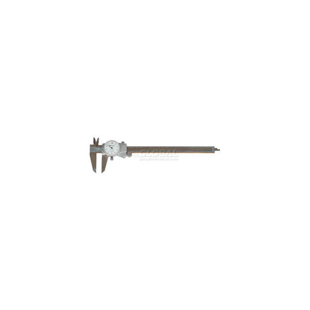 Mitutoyo 505-743J 0-8"" Dial Caliper W/White Dial