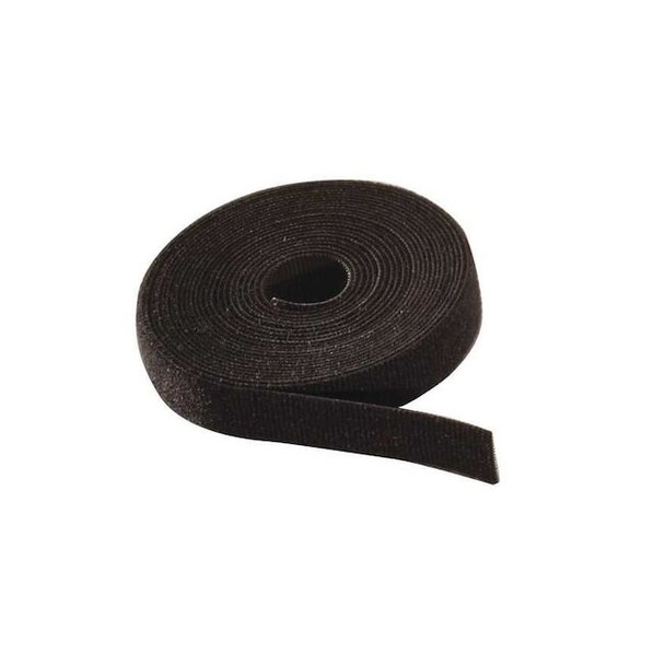 Cable Tie Roll, 15 ft L, Black, Nylon, Polyethylene, 50 lb Strength Pack of 2