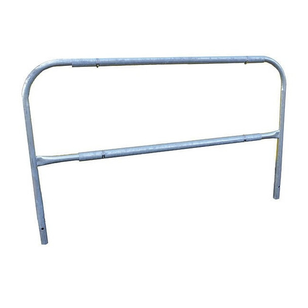 Garlock Safety Systems Guardrail,90" L,Steel,Adjustable,Gray 409288